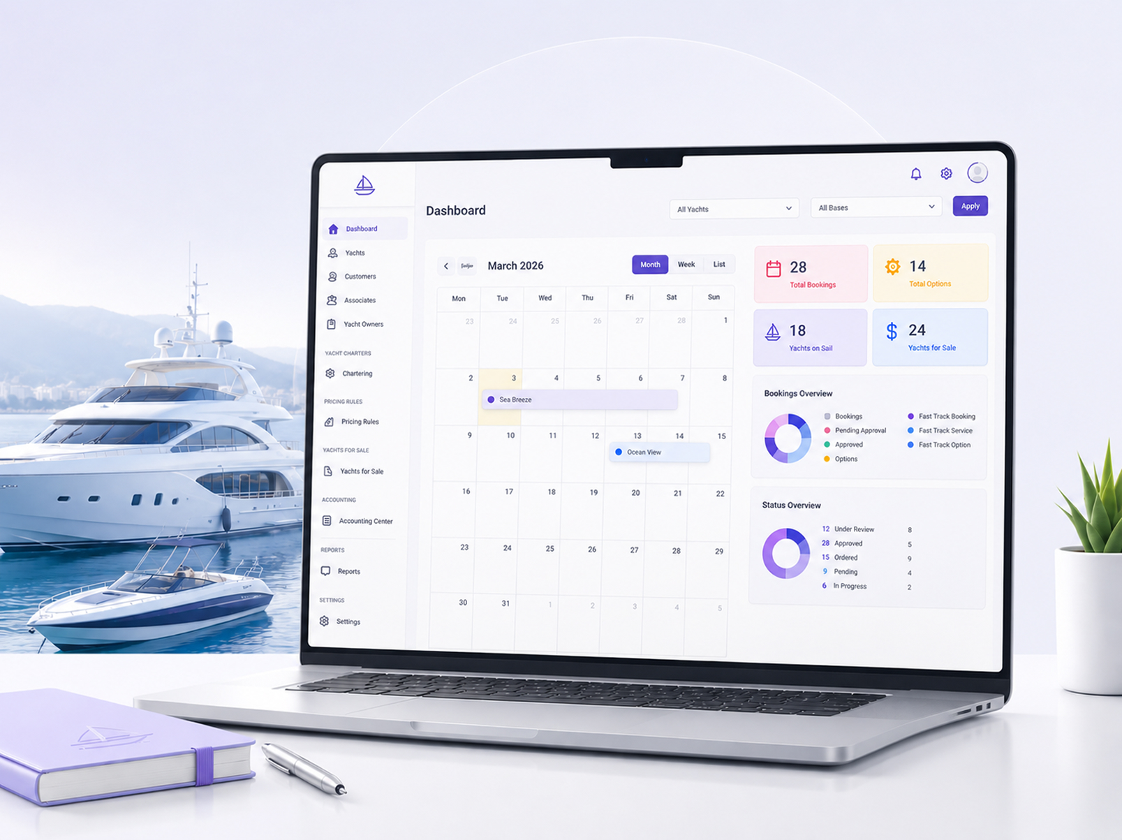 CRM-система для управления арендой и продажей яхт, катеров и лодок