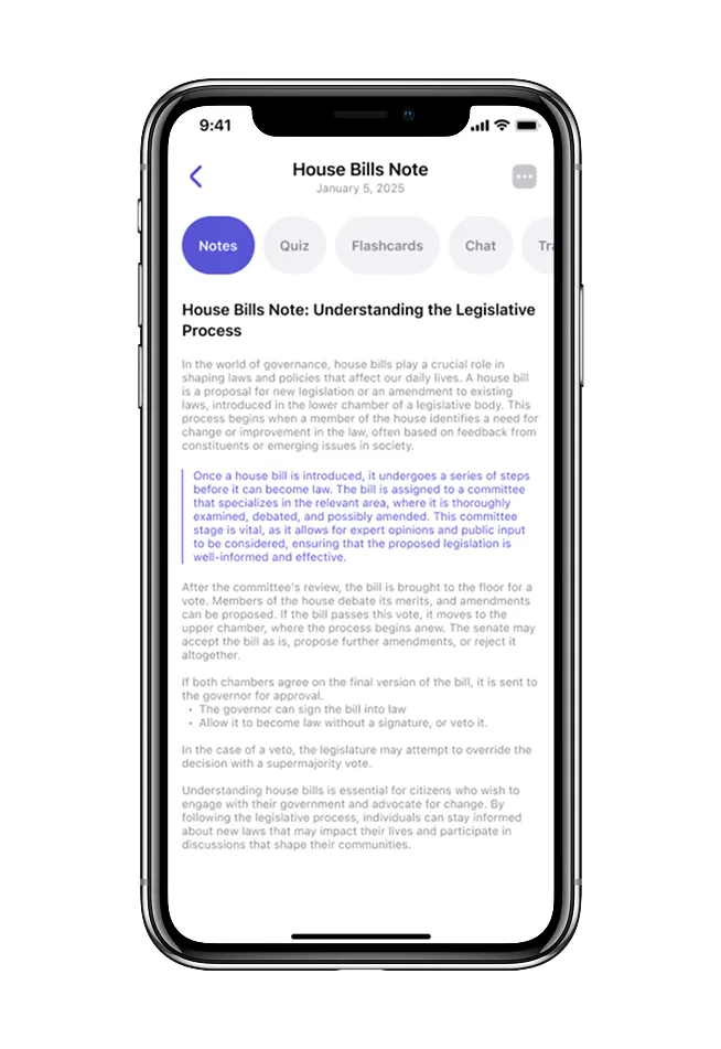 AI Note Taker screen 3