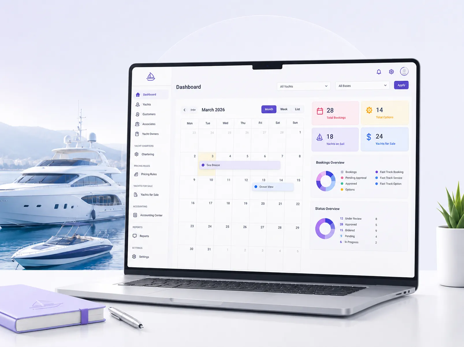 CRM-система для управления арендой и продажей яхт, катеров и лодок